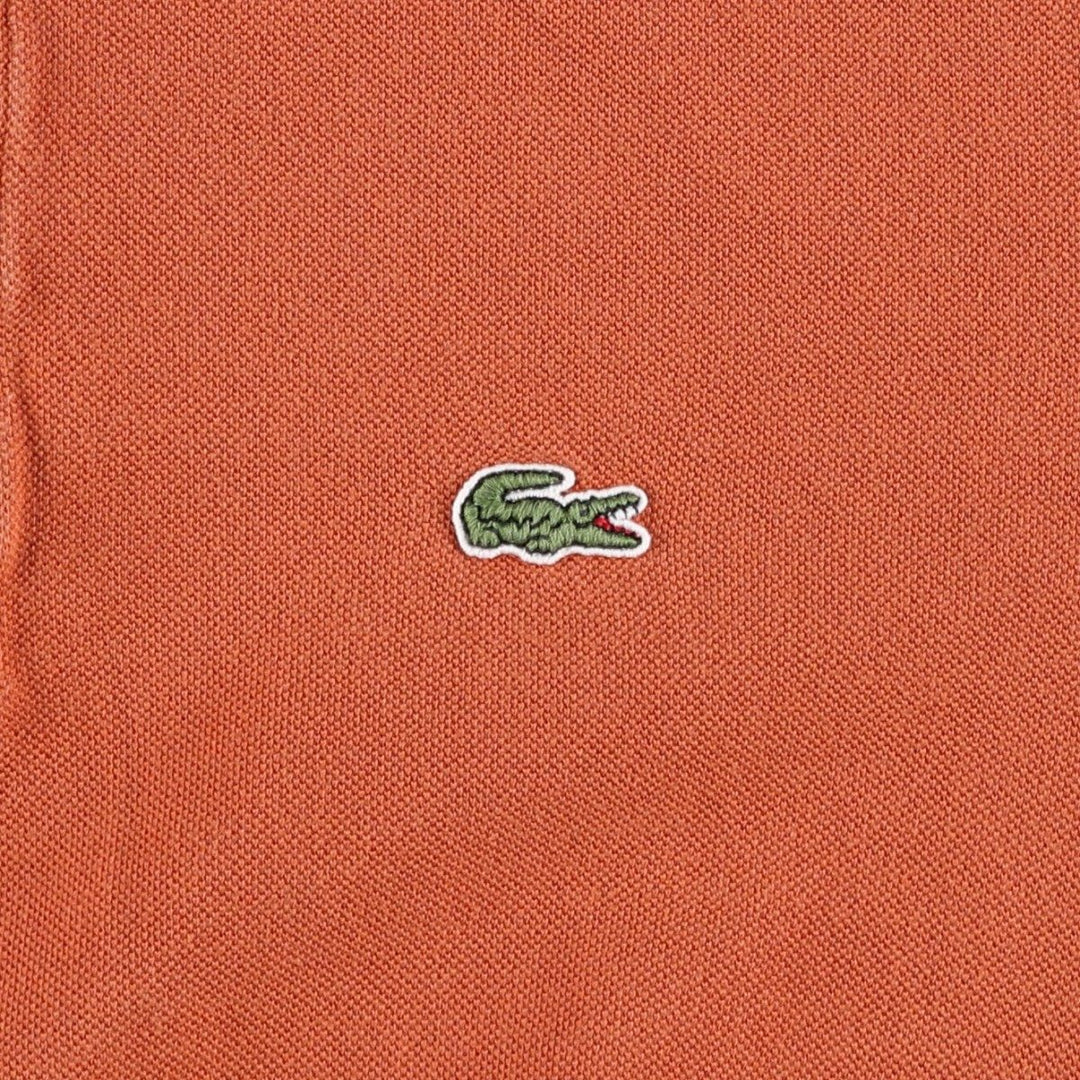 Lacoste LACOSTE Short Sleeve Polo Shirt Size 4 Men's M cotton orange type Vintage Second Hand