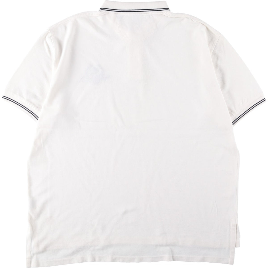 Ralph Lauren POLO by Ralph Lauren short sleeve polo shirt, men's XL size cotton white type Vintage Second Hand