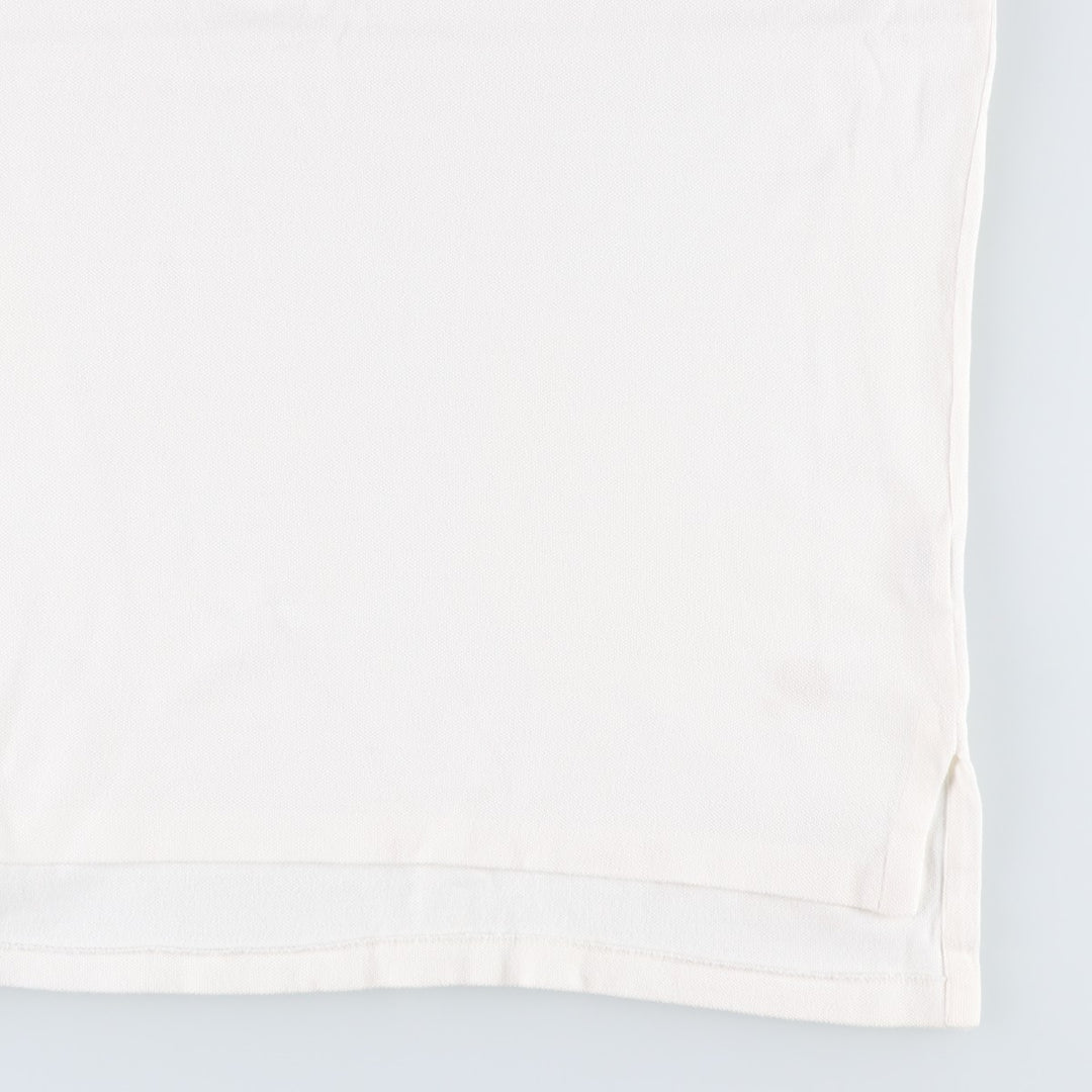 Ralph Lauren POLO by Ralph Lauren short sleeve polo shirt, men's XL size cotton white type Vintage Second Hand