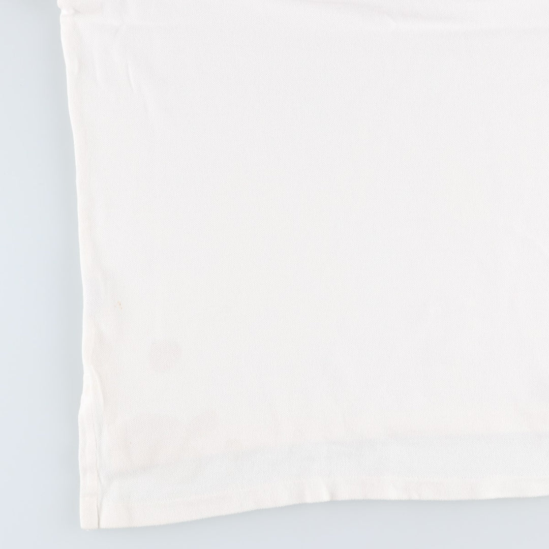 Ralph Lauren POLO by Ralph Lauren short sleeve polo shirt, men's XL size cotton white type Vintage Second Hand