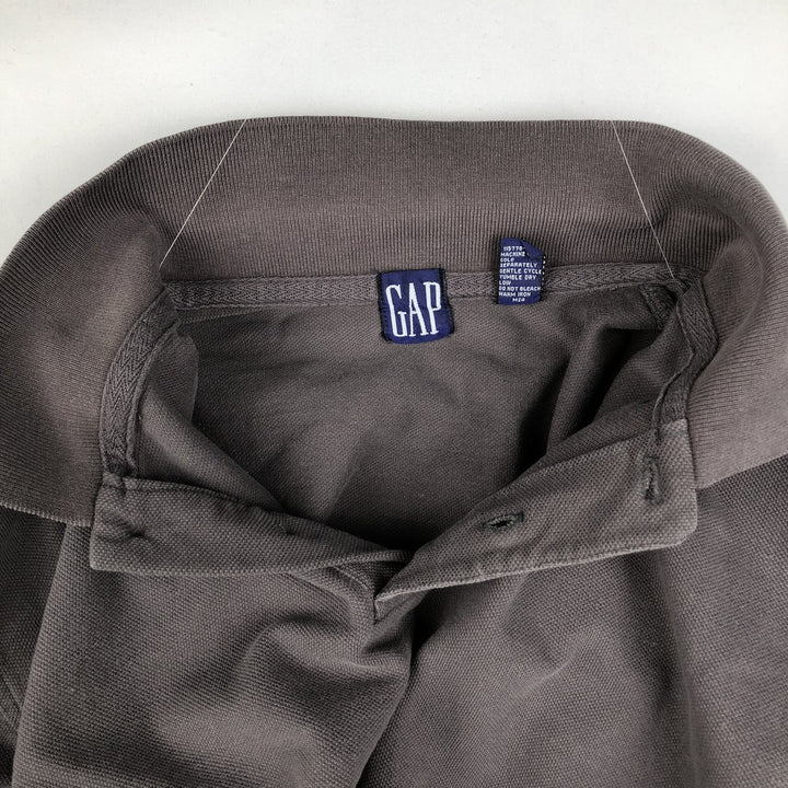 90'S GAP Old Gap Short-Sleeve Polo Shirt, Men's Size XL (Equivalent), Vintage cotton Charcoal Vintage Second Hand