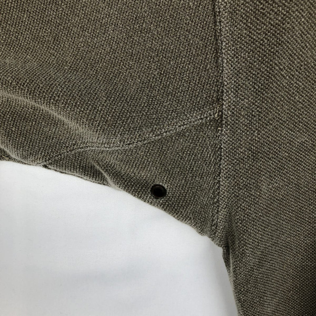 90'S Timberland short-sleeved polo shirt, men's size M equivalent, vintage. cotton Khaki type brown Vintage Second Hand