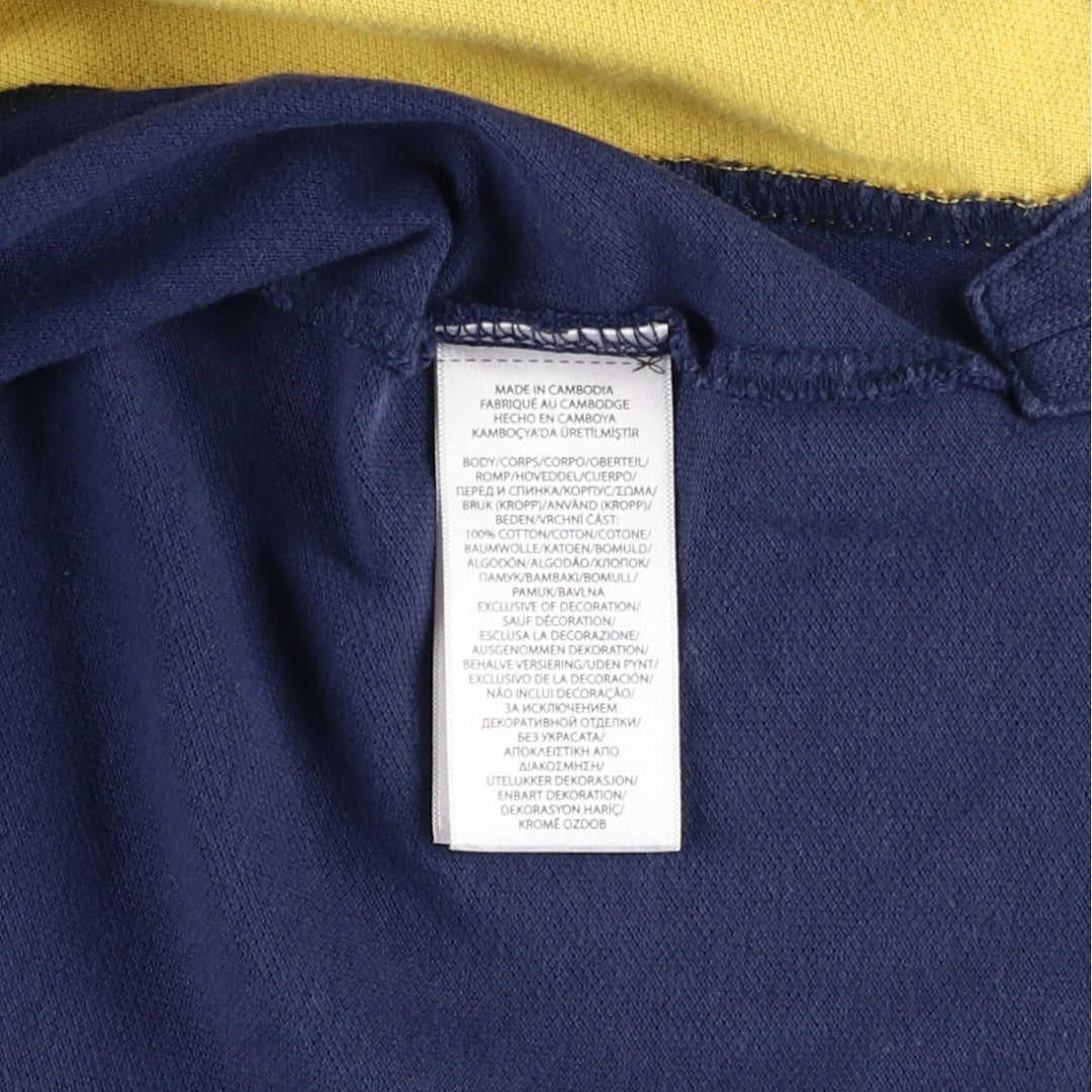 Ralph Lauren POLO RALPH LAUREN CUSTOM SLIM FIT Big Pony Short Sleeve Polo Shirt Men's XL cotton navy blue type Vintage Second Hand