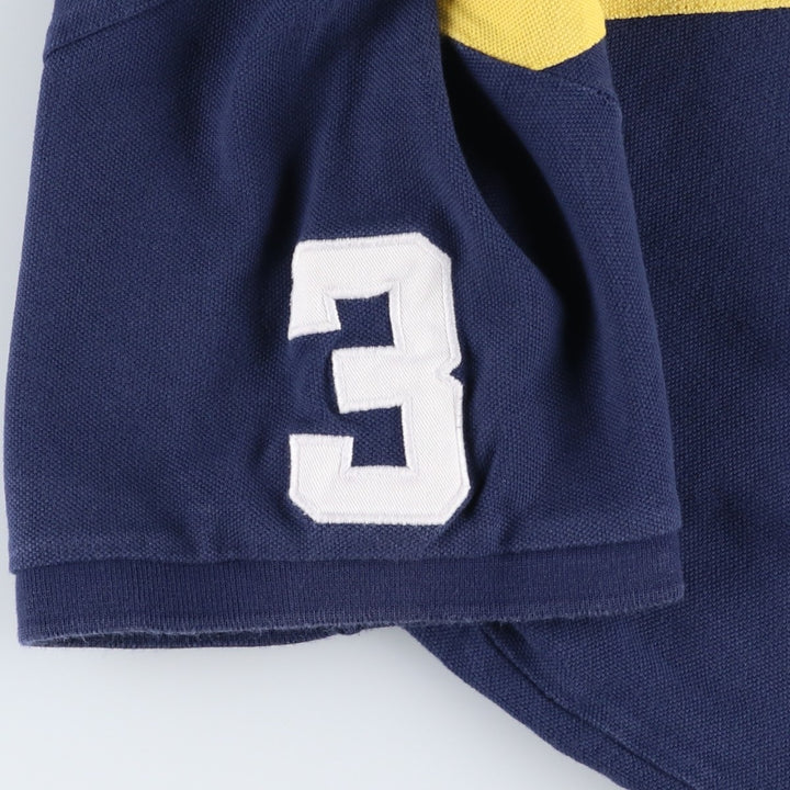 Ralph Lauren POLO RALPH LAUREN CUSTOM SLIM FIT Big Pony Short Sleeve Polo Shirt Men's XL cotton navy blue type Vintage Second Hand