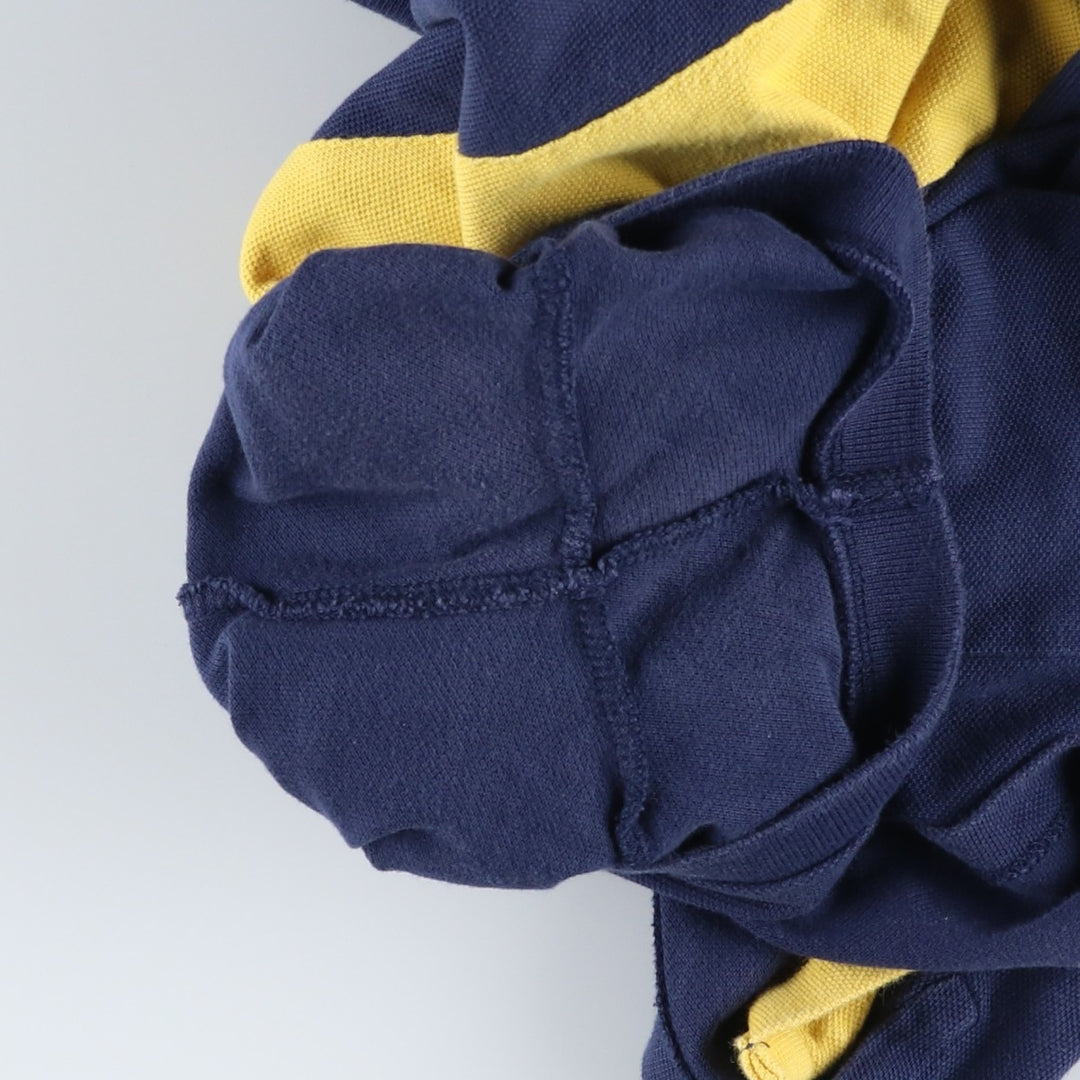Ralph Lauren POLO RALPH LAUREN CUSTOM SLIM FIT Big Pony Short Sleeve Polo Shirt Men's XL cotton navy blue type Vintage Second Hand
