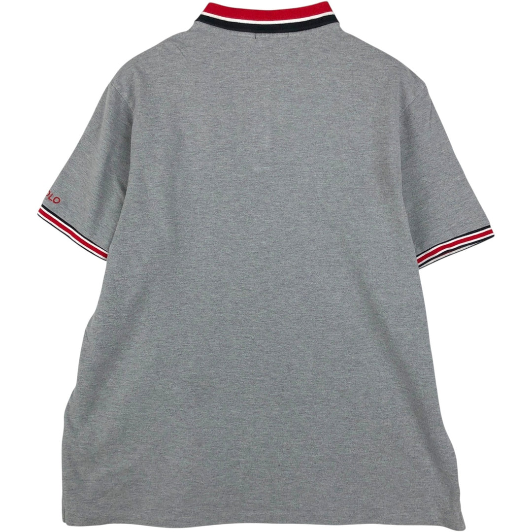 Ralph Lauren POLO RALPH LAUREN CLASSIC FIT Big Pony Short Sleeve Polo Shirt Men's XL cotton gray type Vintage Second Hand