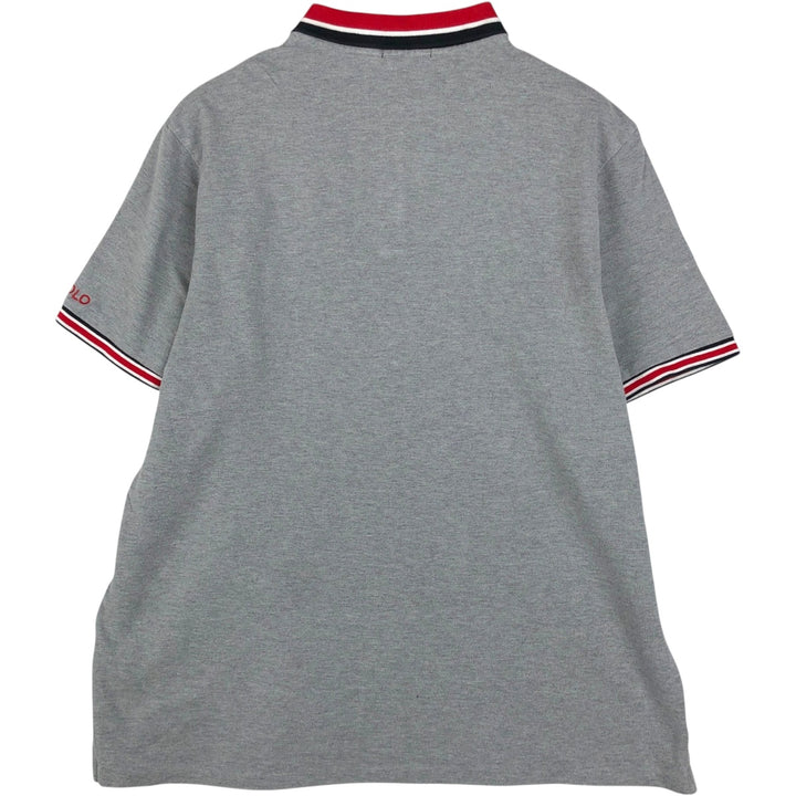 Ralph Lauren POLO RALPH LAUREN CLASSIC FIT Big Pony Short Sleeve Polo Shirt Men's XL cotton gray type Vintage Second Hand