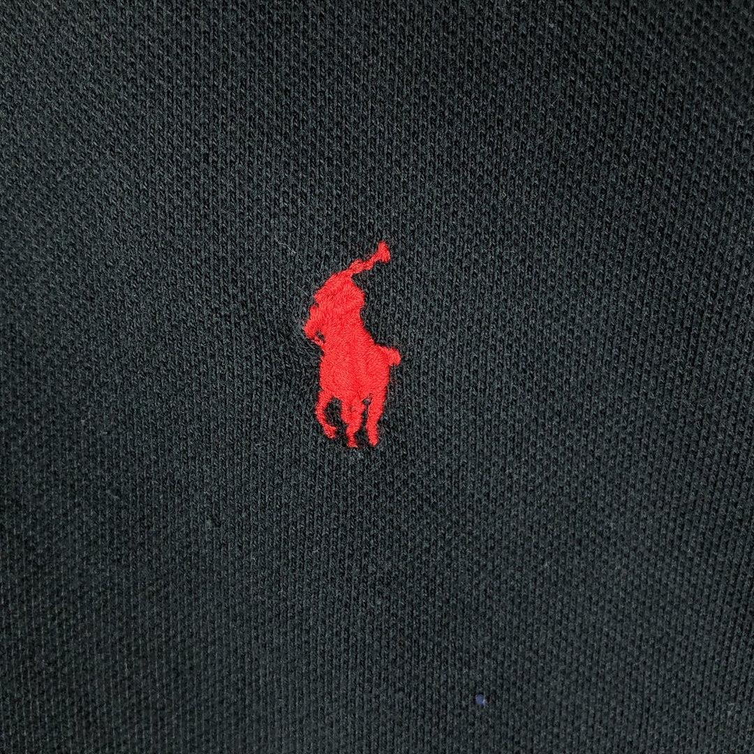 Ralph Lauren POLO by Ralph Lauren short sleeve polo shirt, men's XL size cotton black type Vintage Second Hand