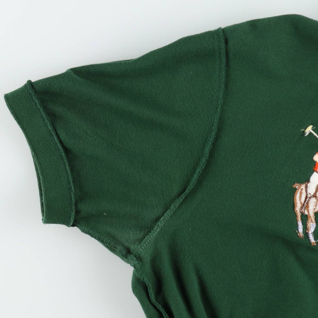 Ralph Lauren POLO by Ralph Lauren short sleeve polo shirt, men's size L cotton green type Vintage Second Hand