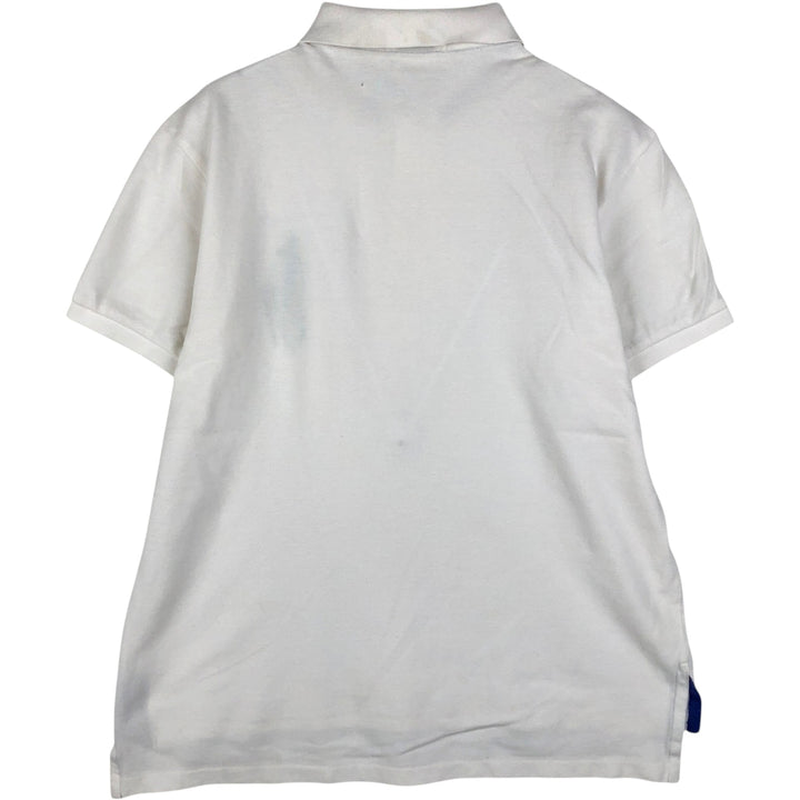 Ralph Lauren POLO by Ralph Lauren CUSTOM FIT Big Pony Short Sleeve Polo Shirt Men's L size cotton white type Vintage Second Hand