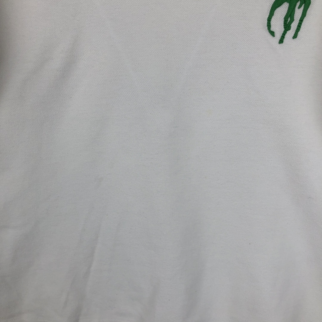 Ralph Lauren POLO by Ralph Lauren CUSTOM FIT Big Pony Short Sleeve Polo Shirt Men's L size cotton white type Vintage Second Hand