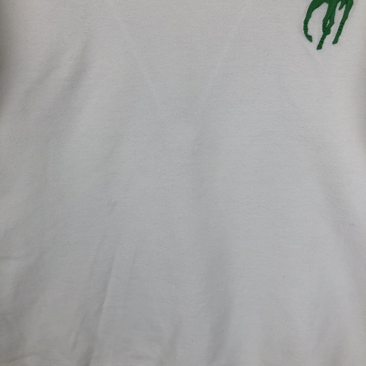 Ralph Lauren POLO by Ralph Lauren CUSTOM FIT Big Pony Short Sleeve Polo Shirt Men's L size cotton white type Vintage Second Hand