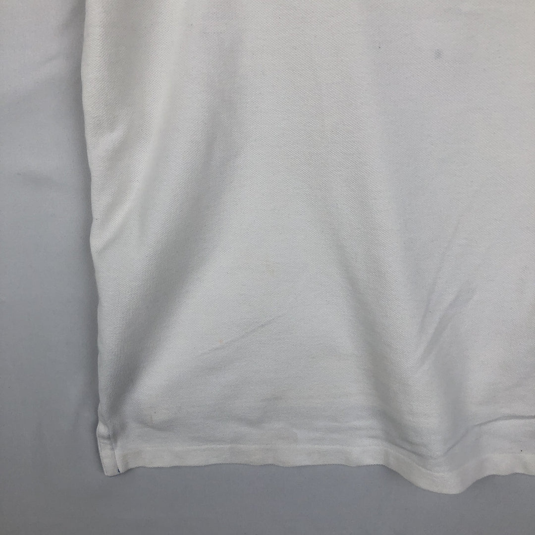 Ralph Lauren POLO by Ralph Lauren CUSTOM FIT Big Pony Short Sleeve Polo Shirt Men's L size cotton white type Vintage Second Hand