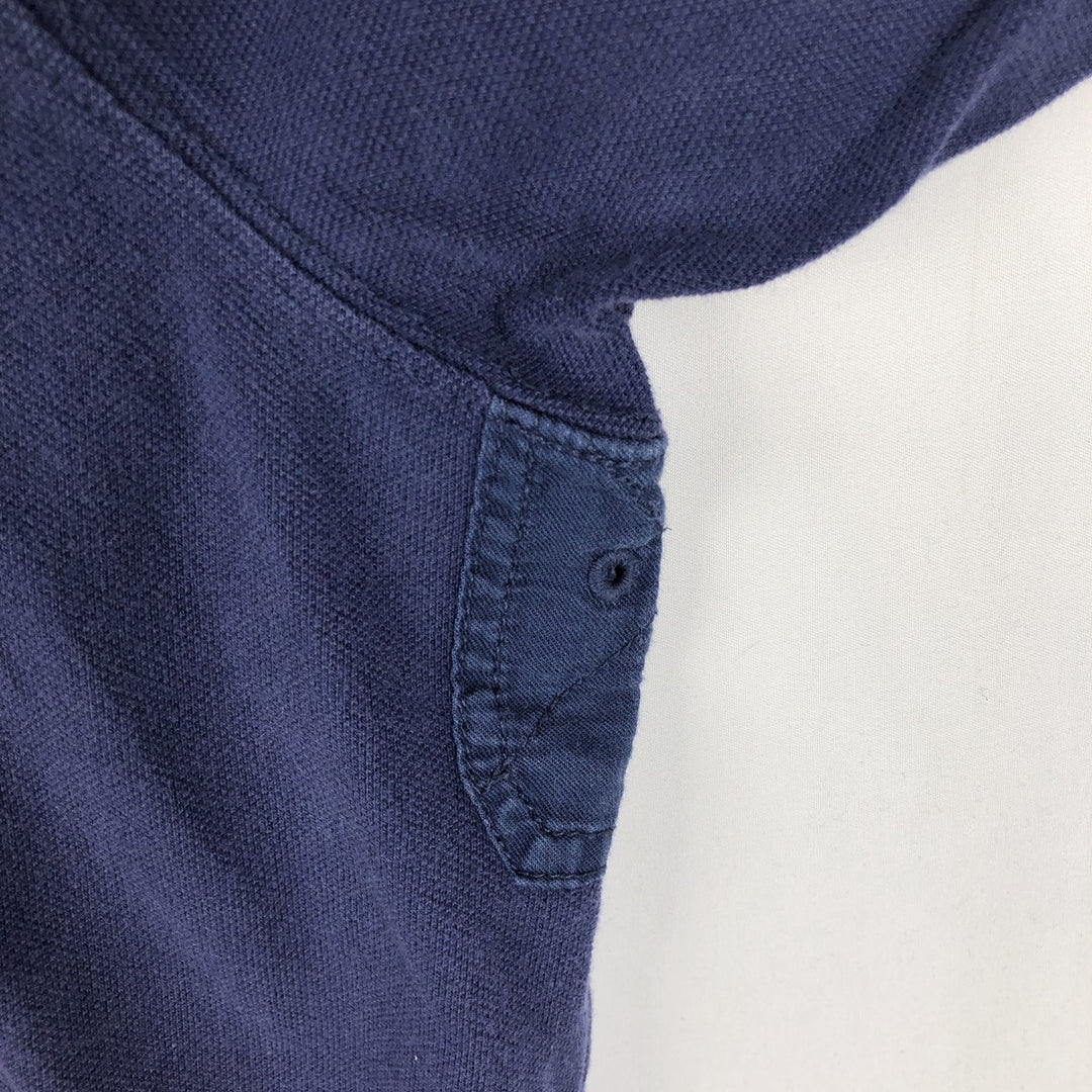 Big Size Ralph Lauren POLO by Ralph Lauren Big Pony Short-Sleeve Rugby Shirt, Men's XXXXL Equivalent cotton navy blue type Vintage Second Hand
