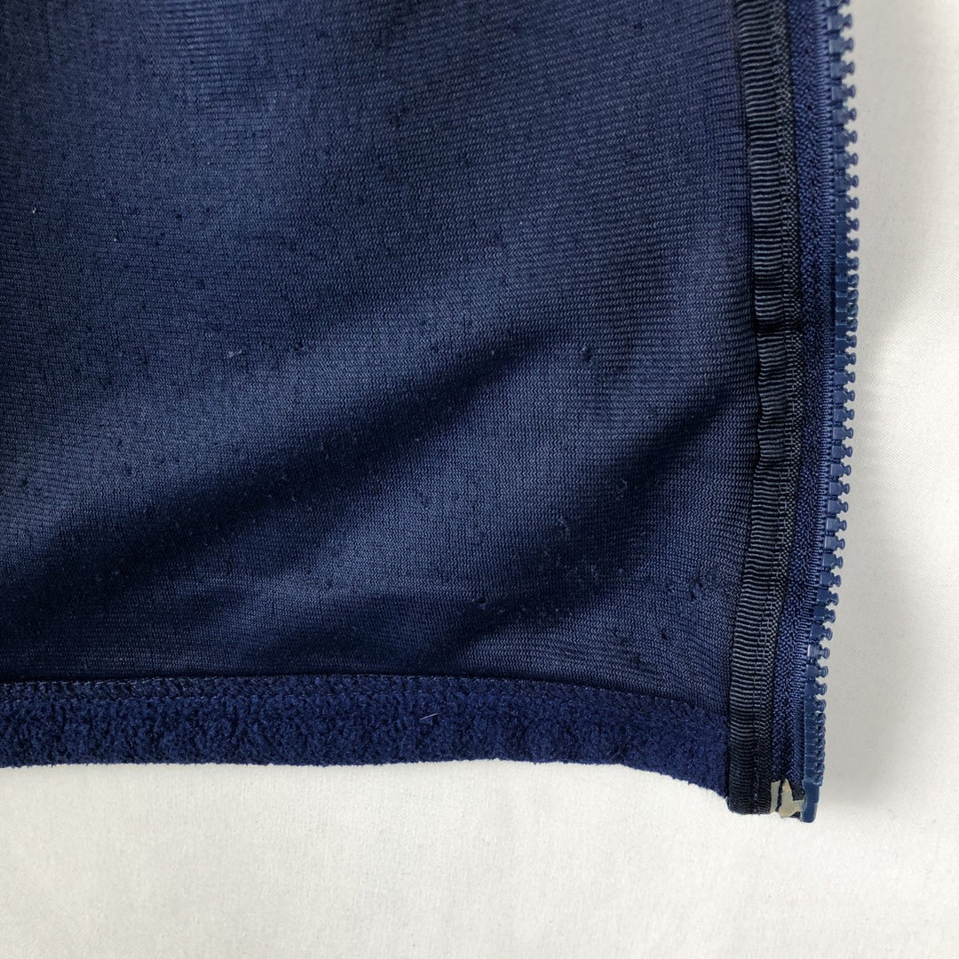 LLBean Fleece Vest with Mountain Logo and Katahdin Logo, Men's Size L (Equivalent), Vintage unclear navy blue type Vintage Second Hand