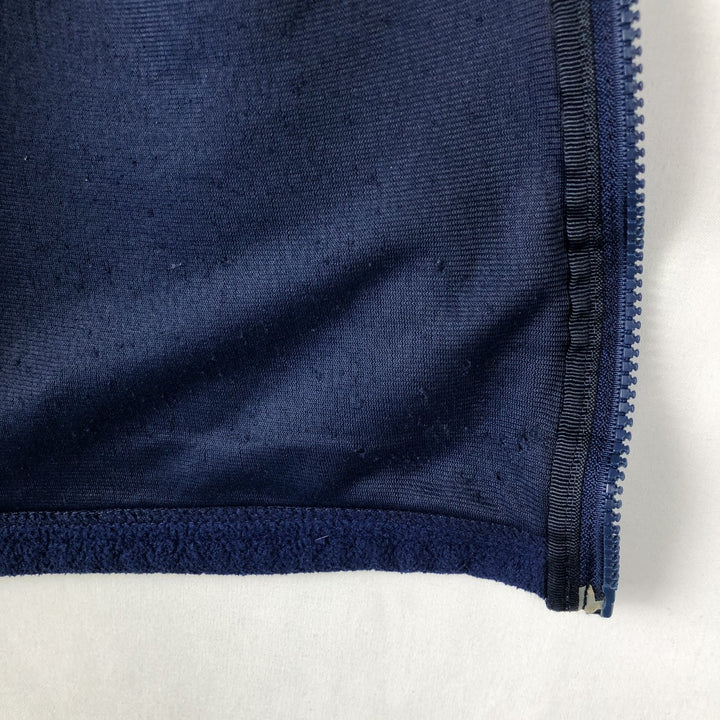 LLBean Fleece Vest with Mountain Logo and Katahdin Logo, Men's Size L (Equivalent), Vintage unclear navy blue type Vintage Second Hand