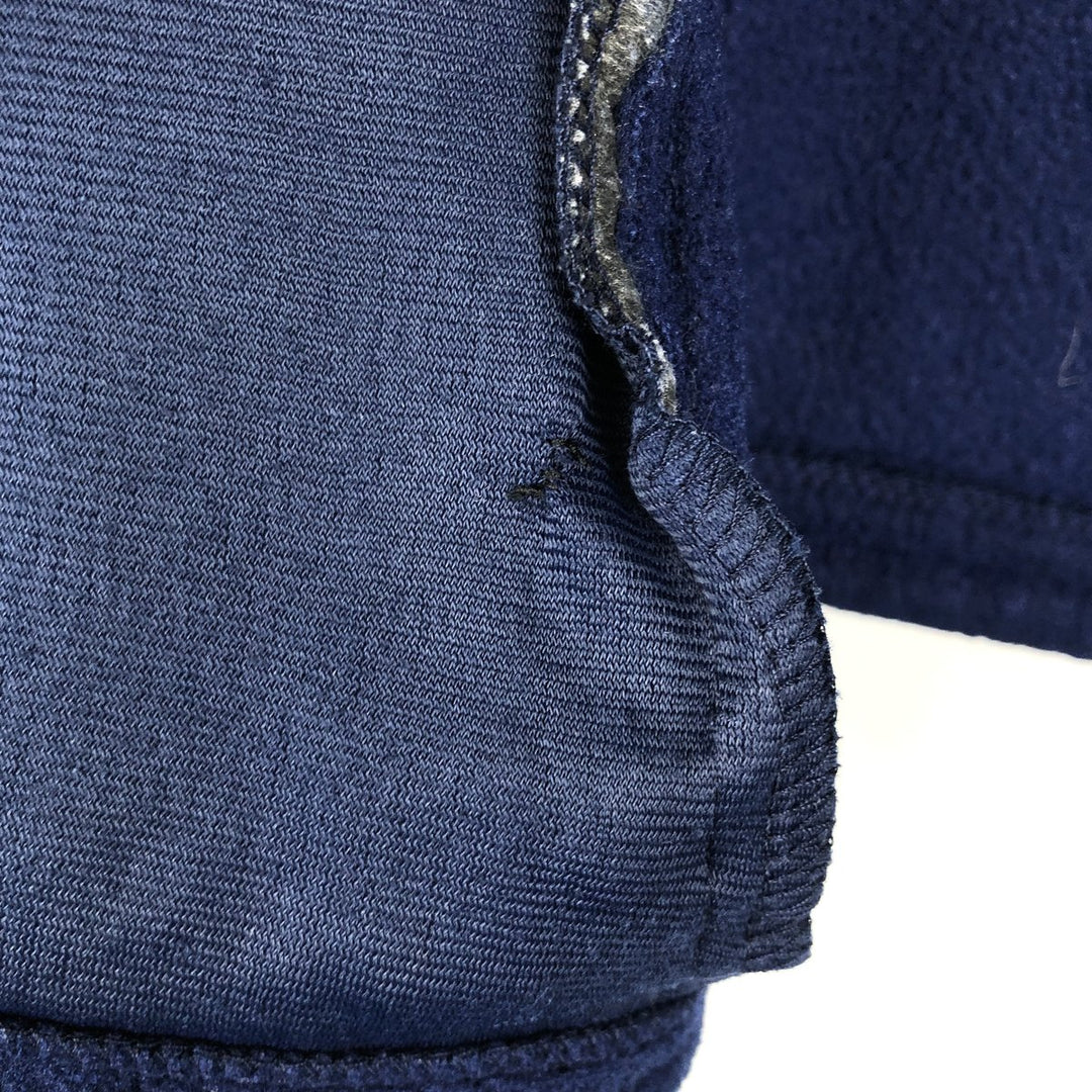 LLBean Fleece Vest with Mountain Logo and Katahdin Logo, Men's Size L (Equivalent), Vintage unclear navy blue type Vintage Second Hand