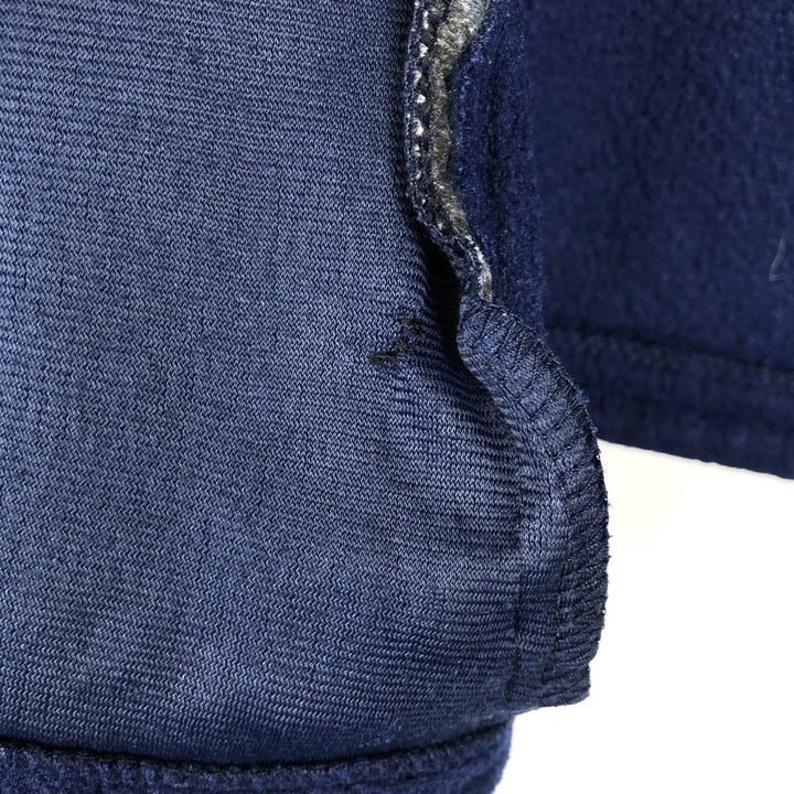 LLBean Fleece Vest with Mountain Logo and Katahdin Logo, Men's Size L (Equivalent), Vintage unclear navy blue type Vintage Second Hand