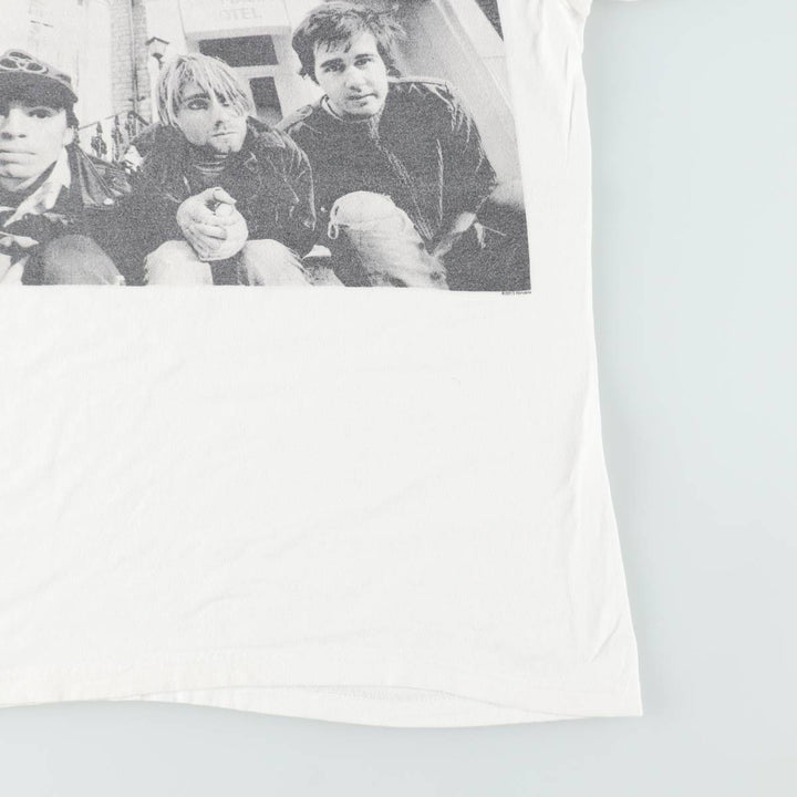 TULTEX NIRVANA Nirvana Band T-shirt Band T Men's S size cotton white type Vintage Second Hand