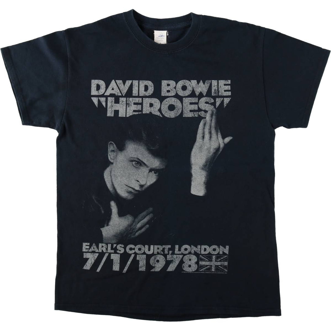 Gildan David Bowie Band T-Shirt (Men's XL equivalent) unclear black type Vintage Second Hand