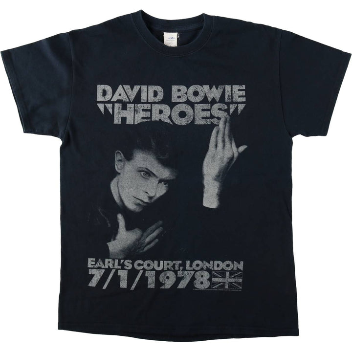 Gildan David Bowie Band T-Shirt (Men's XL equivalent) unclear black type Vintage Second Hand