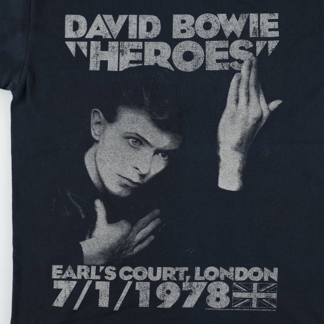 Gildan David Bowie Band T-Shirt (Men's XL equivalent) unclear black type Vintage Second Hand