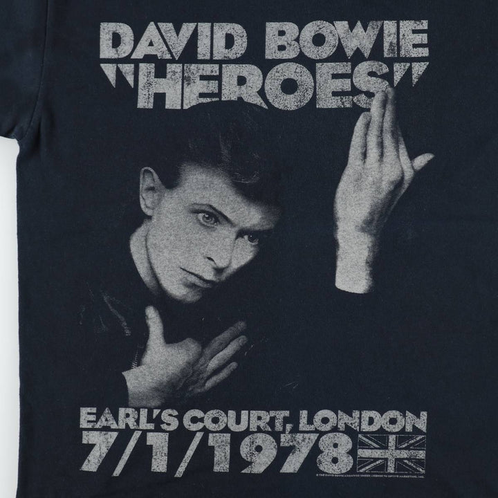 Gildan David Bowie Band T-Shirt (Men's XL equivalent) unclear black type Vintage Second Hand