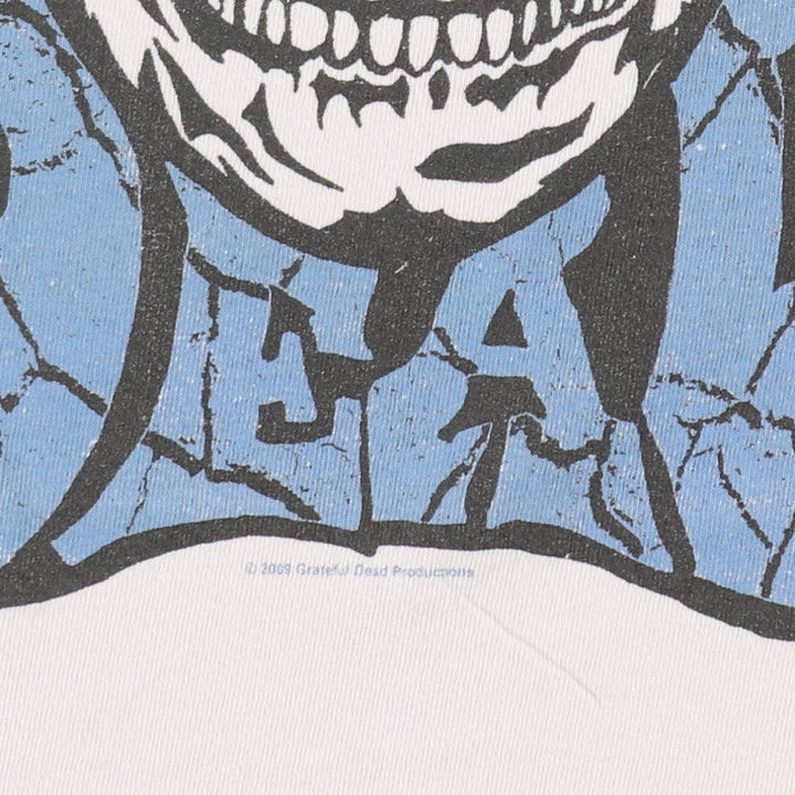 2000'S ZION GRATEFUL DEAD Skull Pattern Band T-Shirt, Made in USA, Men's Size S (approx.) cotton pink type Vintage Second Hand