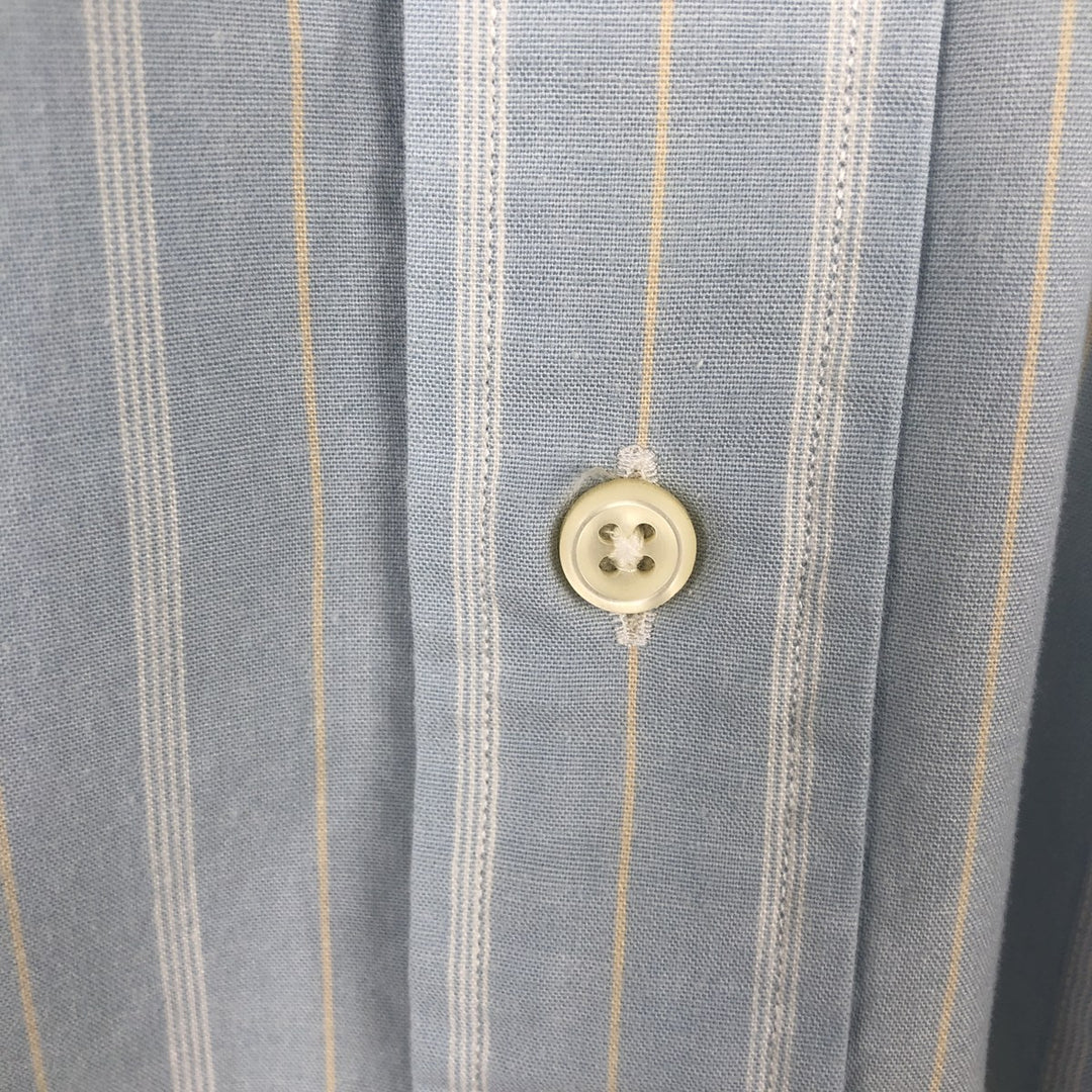Ralph Lauren TILDEN Multi-stripe Short-Sleeve Button-Down Striped Shirt, Men's Size S (approx.) cotton Blue type light blue Vintage Second Hand