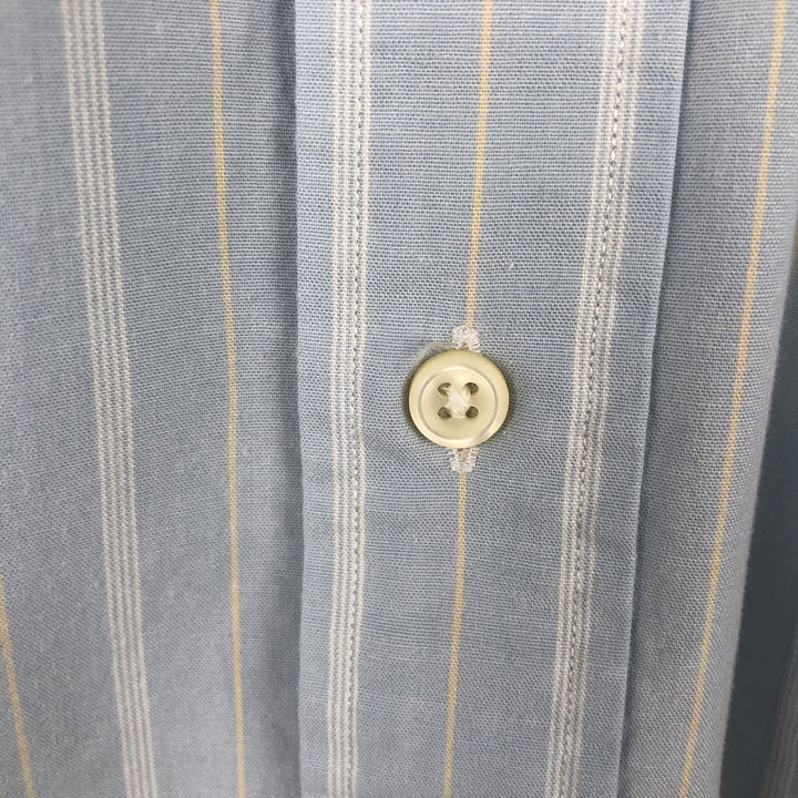 Ralph Lauren TILDEN Multi-stripe Short-Sleeve Button-Down Striped Shirt, Men's Size S (approx.) cotton Blue type light blue Vintage Second Hand