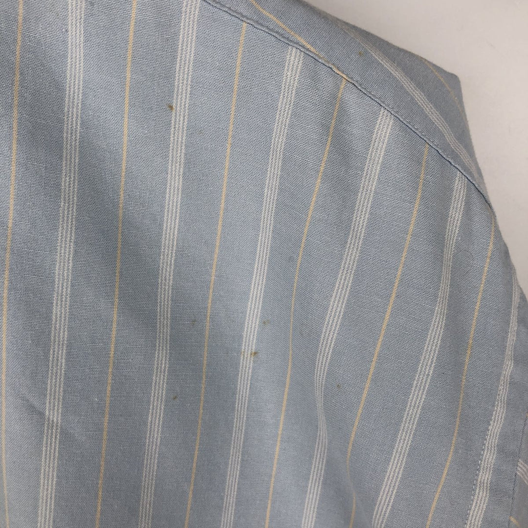 Ralph Lauren TILDEN Multi-stripe Short-Sleeve Button-Down Striped Shirt, Men's Size S (approx.) cotton Blue type light blue Vintage Second Hand
