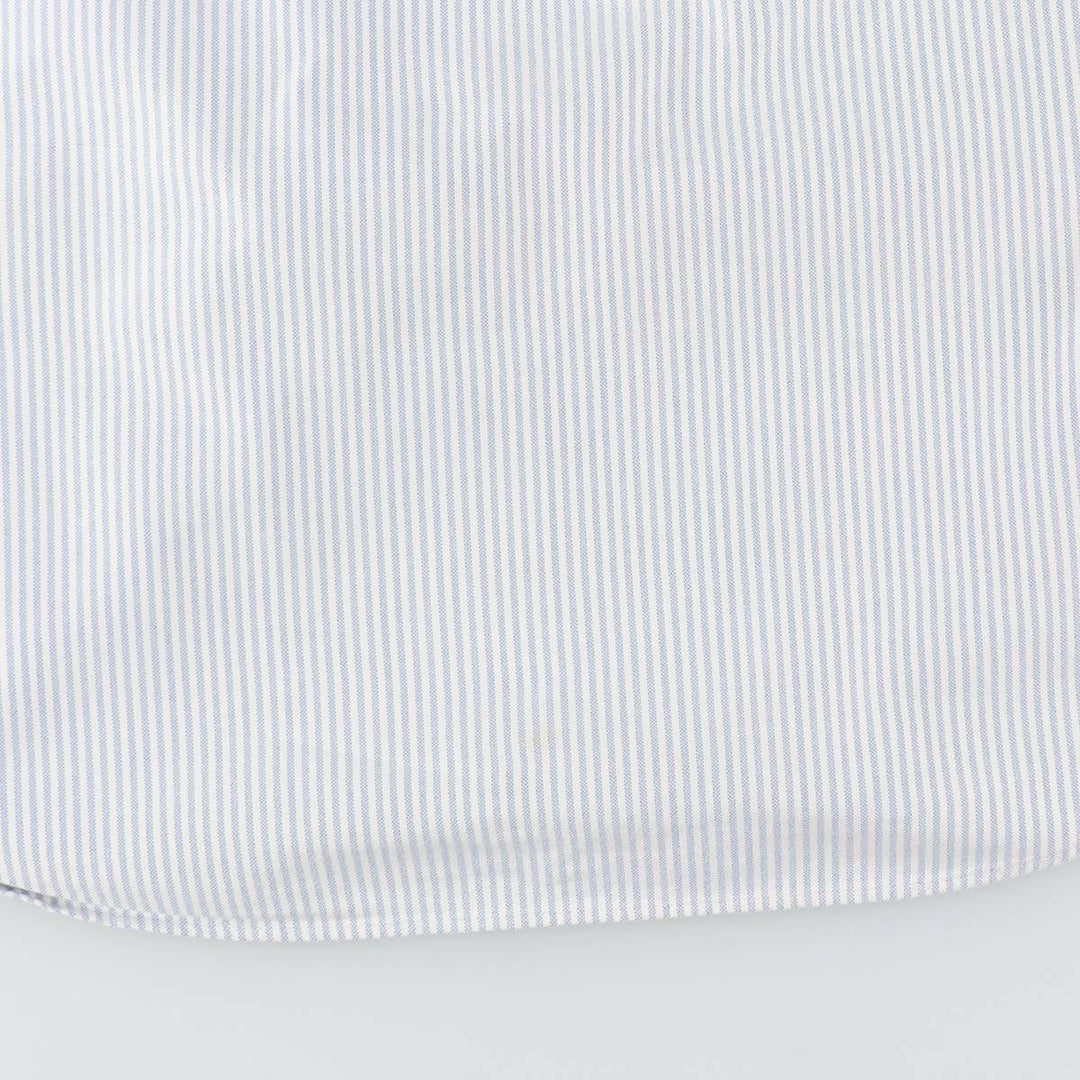 Ralph Lauren Classic Fit short sleeve button down striped shirt, men's size L cotton white type Vintage Second Hand
