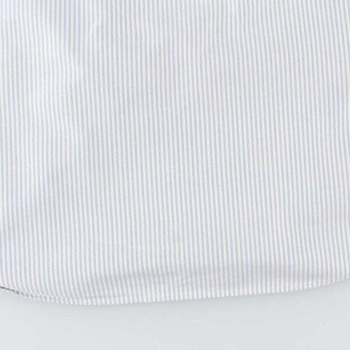 Ralph Lauren Classic Fit short sleeve button down striped shirt, men's size L cotton white type Vintage Second Hand