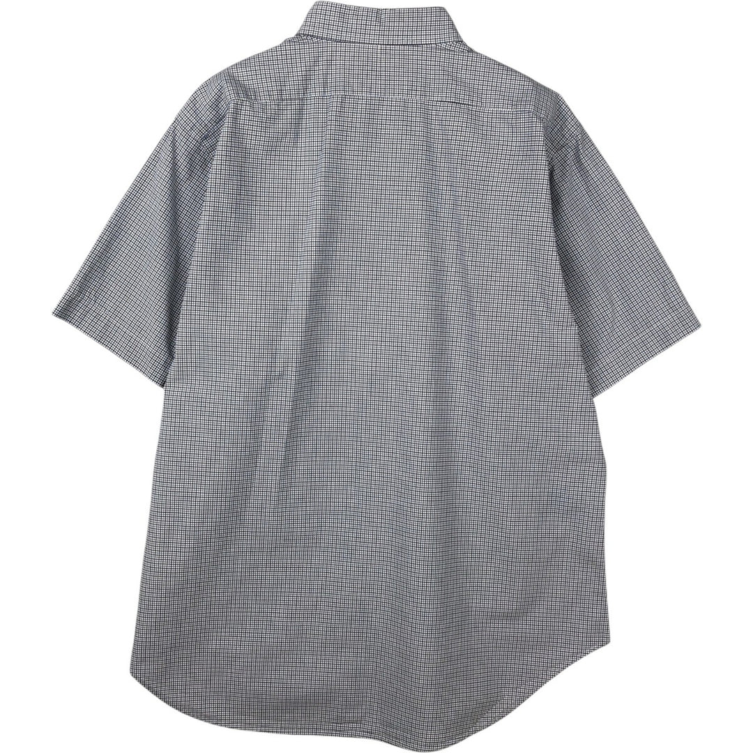 Ralph Lauren POLO by Ralph Lauren ESTATE CLASSIC FIT Short-Sleeve Cotton Check Shirt, Men's Size L (approx.) cotton white type Vintage Second Hand
