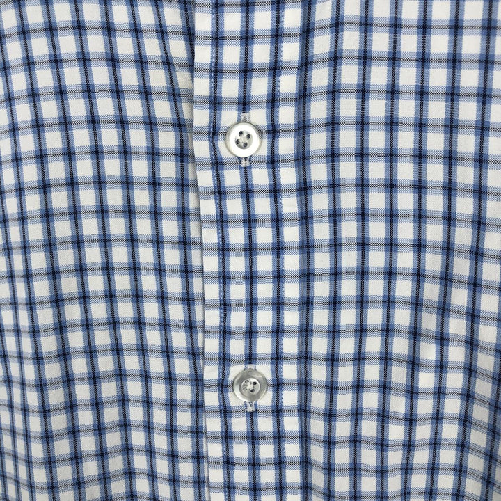 Ralph Lauren short sleeve button down check shirt, men's size L cotton white type Vintage Second Hand