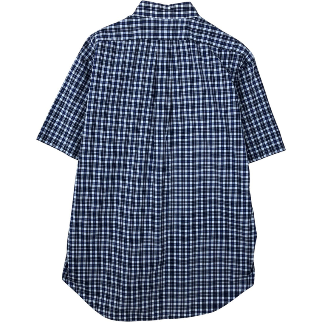 Ralph Lauren BLAKE short sleeve button down check shirt, men's size M cotton blue type Vintage Second Hand