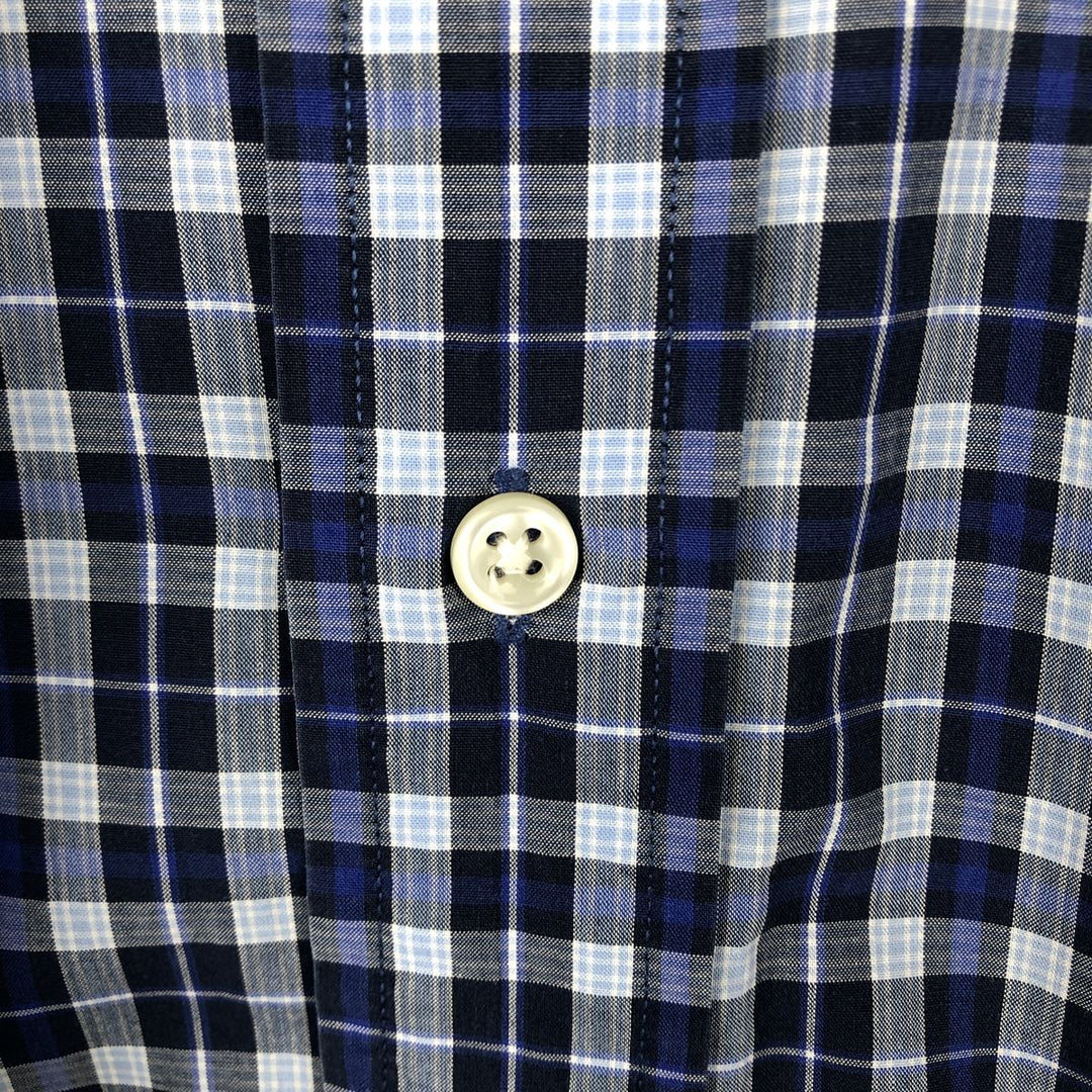 Ralph Lauren BLAKE short sleeve button down check shirt, men's size M cotton blue type Vintage Second Hand