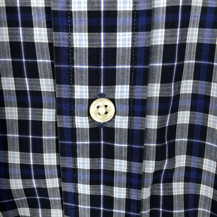 Ralph Lauren BLAKE short sleeve button down check shirt, men's size M cotton blue type Vintage Second Hand