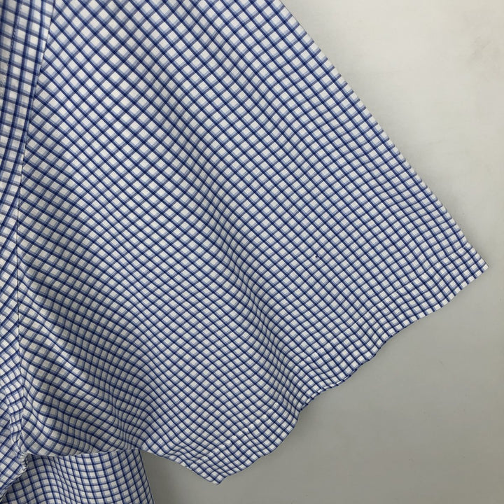 Ralph Lauren BLAKE short sleeve button down check shirt men's XL size cotton white type Vintage Second Hand