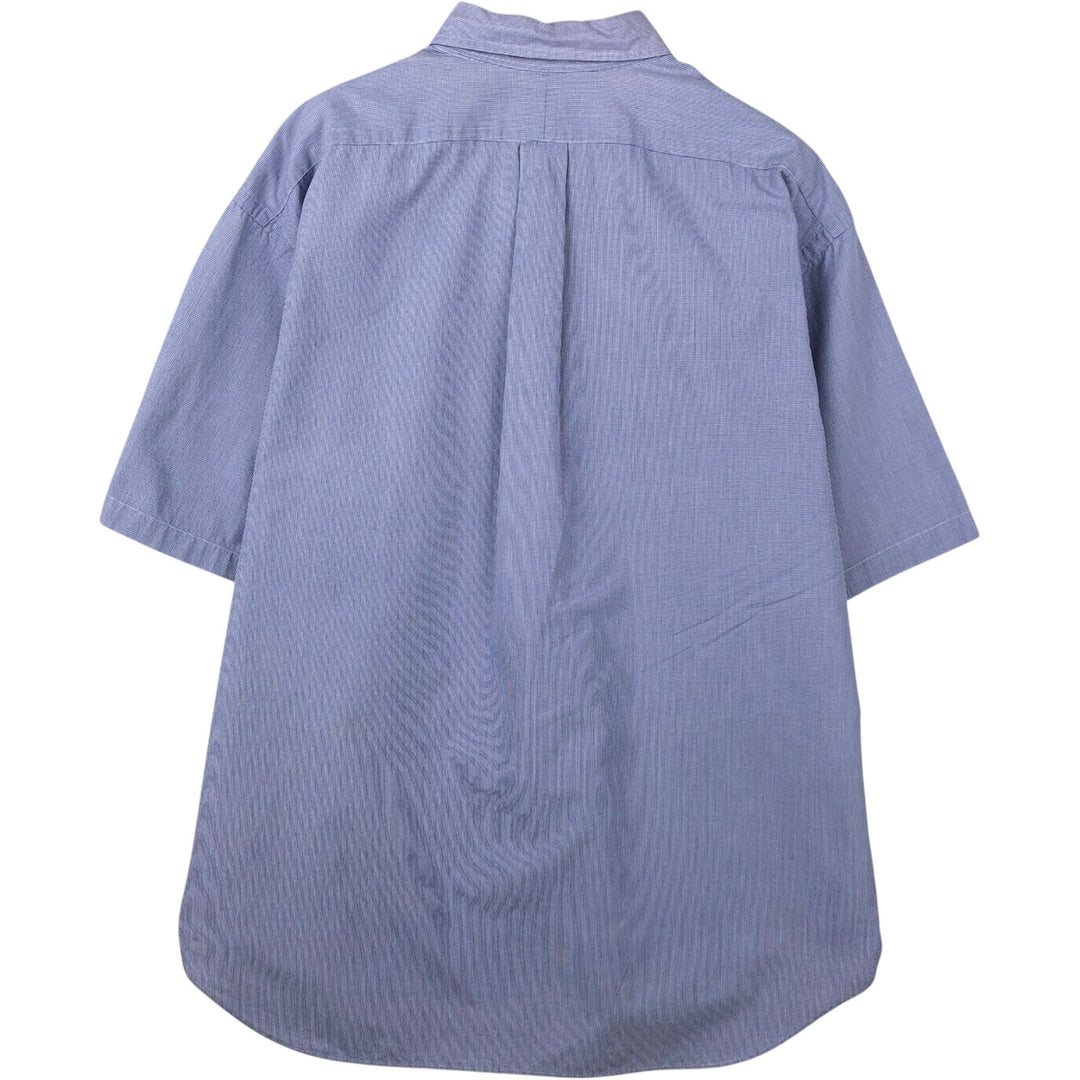 Ralph Lauren RALPH LAUREN GOLF TILDEN short sleeve button down check shirt men's XL equivalent cotton blue type Vintage Second Hand