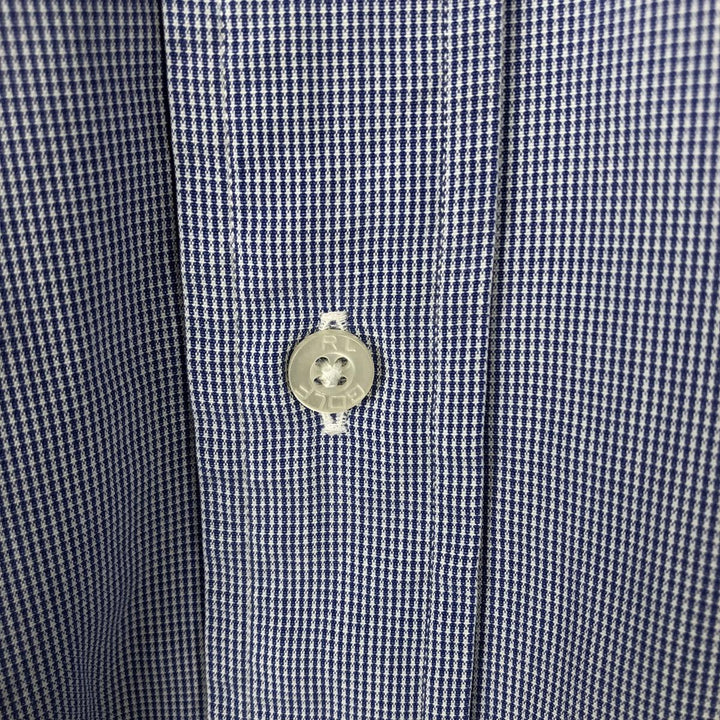 Ralph Lauren RALPH LAUREN GOLF TILDEN short sleeve button down check shirt men's XL equivalent cotton blue type Vintage Second Hand