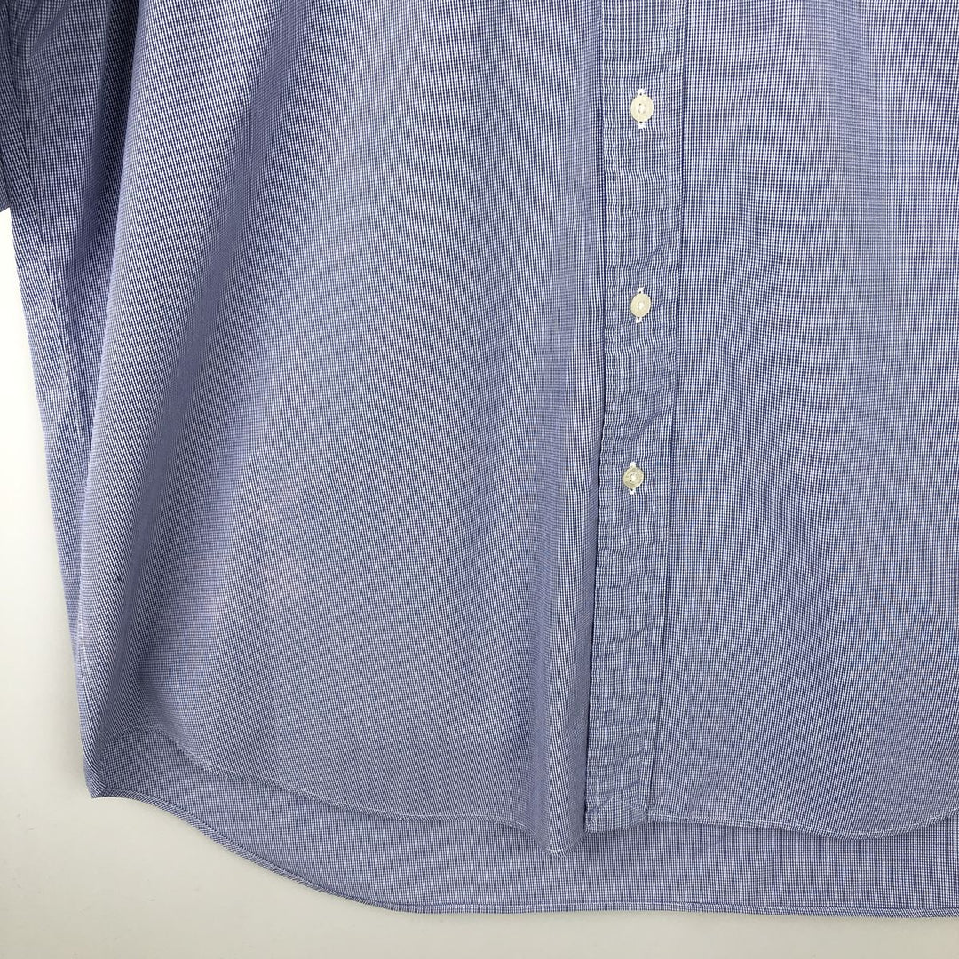 Ralph Lauren RALPH LAUREN GOLF TILDEN short sleeve button down check shirt men's XL equivalent cotton blue type Vintage Second Hand