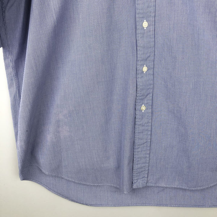 Ralph Lauren RALPH LAUREN GOLF TILDEN short sleeve button down check shirt men's XL equivalent cotton blue type Vintage Second Hand