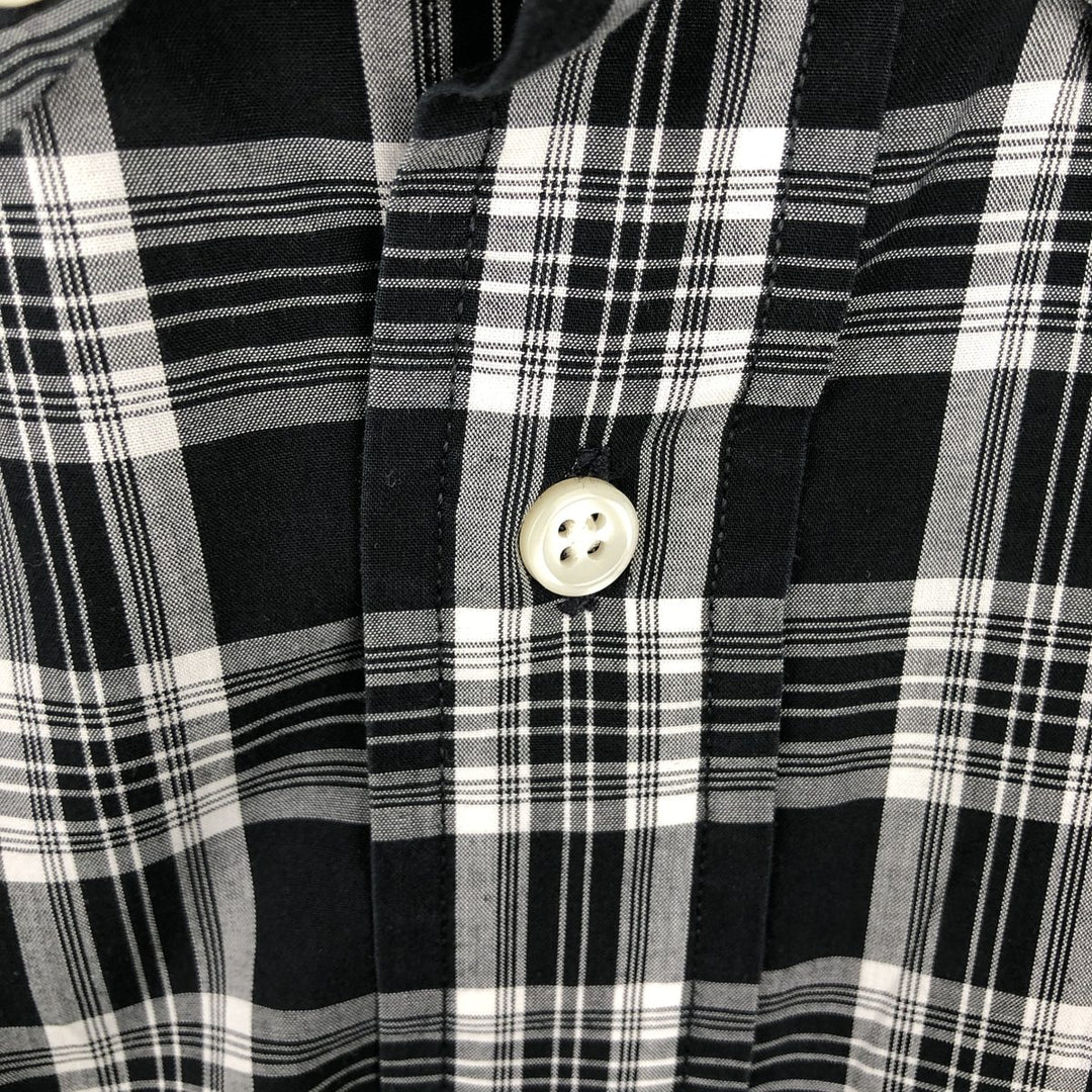 Ralph Lauren BLAKE short sleeve button down check shirt men's XL size cotton black type Vintage Second Hand