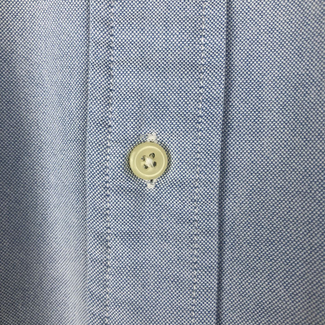 Ralph Lauren YARMOUTH short-sleeved button-down shirt, men's size XL cotton Blue type light blue Vintage Second Hand