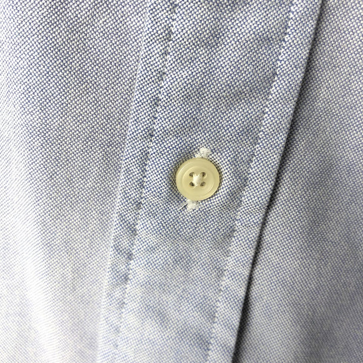 Ralph Lauren BLAIRE short sleeve button down shirt, men's size L cotton navy blue type Vintage Second Hand