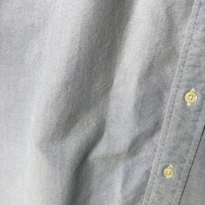Ralph Lauren BLAIRE short sleeve button down shirt, men's size L cotton navy blue type Vintage Second Hand