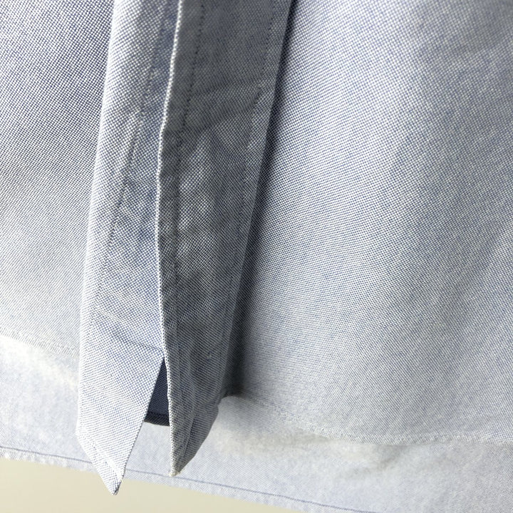 Ralph Lauren BLAIRE short sleeve button down shirt, men's size L cotton blue type Vintage Second Hand