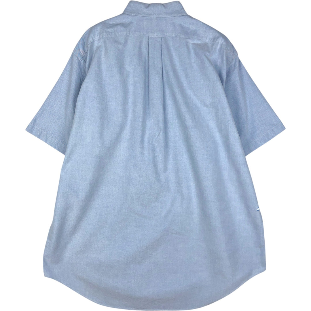 Ralph Lauren Classic Fit Short Sleeve Button Down Shirt Men's XL cotton Blue type light blue Vintage Second Hand