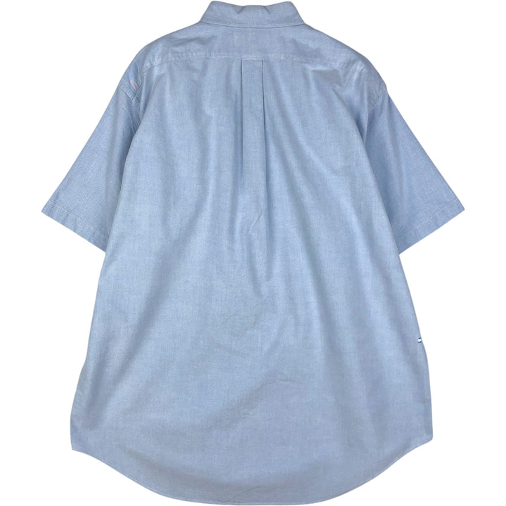 Ralph Lauren Classic Fit Short Sleeve Button Down Shirt Men's XL cotton Blue type light blue Vintage Second Hand